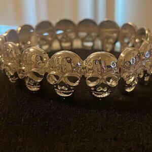 Silver ☠️ Skull Stretchy Bracelet